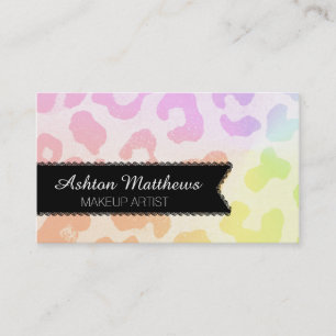 Colourful Animals Print Business Cards