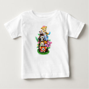 Colourful Animals Safari Baby T-Shirt