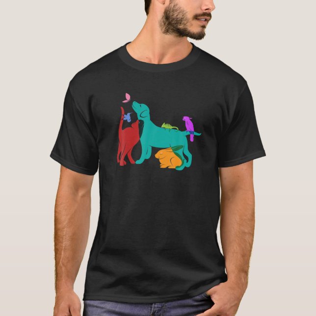 Colourful Animals T-Shirt (Front)