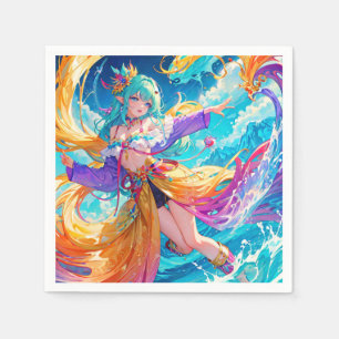 Colourful/anime/cartoon  napkin