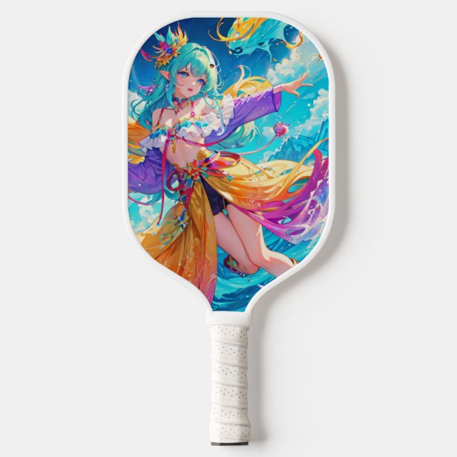 Colourful/anime/cartoon  pickleball paddle (Front)