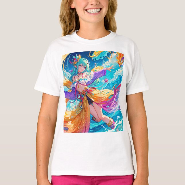 Colourful/anime/cartoon  T-Shirt (Front)