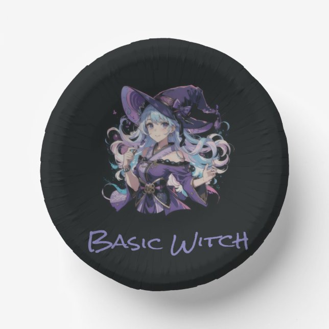 Colourful/Anime/witch/Halloween Paper Plate (Front)