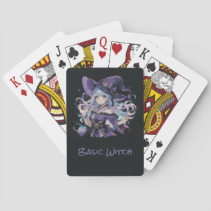 Colourful/Anime/witch/Halloween Playing Cards