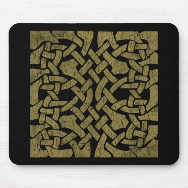 Colourful Antique Celtic Art - Intricate, Beautifu Mouse Mat (Front)