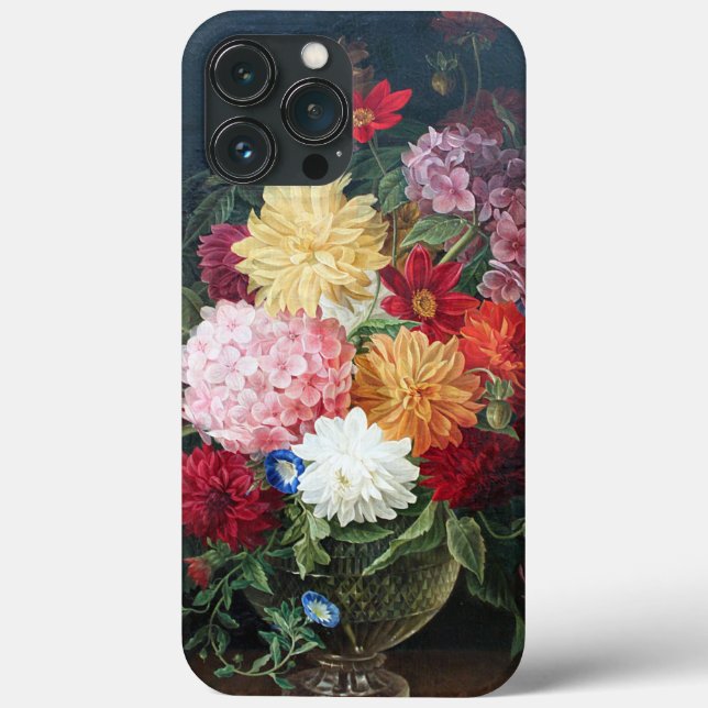 Colourful Antique Flowers Still Life Art Painting Case-Mate iPhone Case (Back)