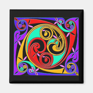 Colourful Antique Style Celtic Art Tees and GIfts Magnet