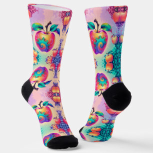 Colourful apple socks
