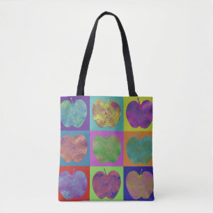 Colourful Apples Pop Art Tote Bag