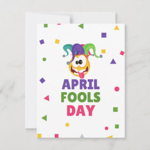 Colourful April Fools Day Holiday Card