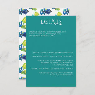 Colourful Aquarium Enclosure Card