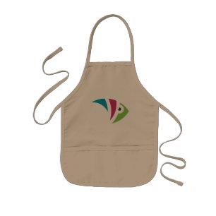 colourful aquarium fish illustration design kids apron