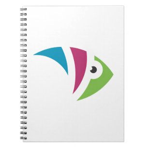 colourful aquarium fish illustration design notebook