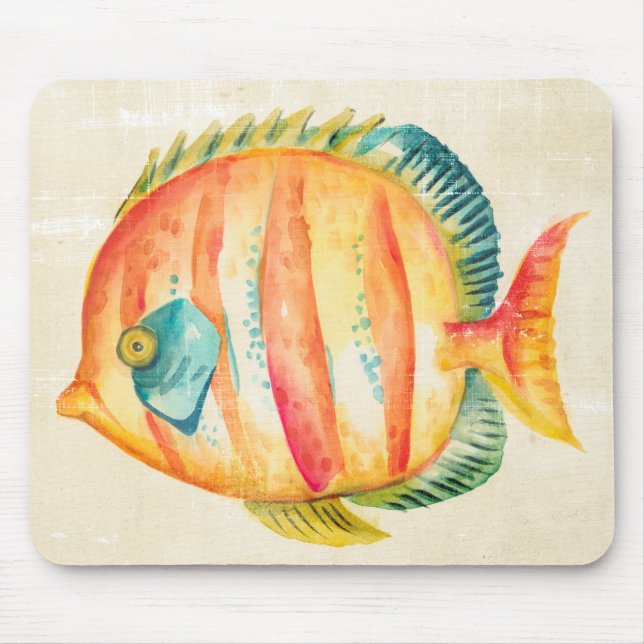 Colourful Aquarium Fish Mouse Mat (Front)