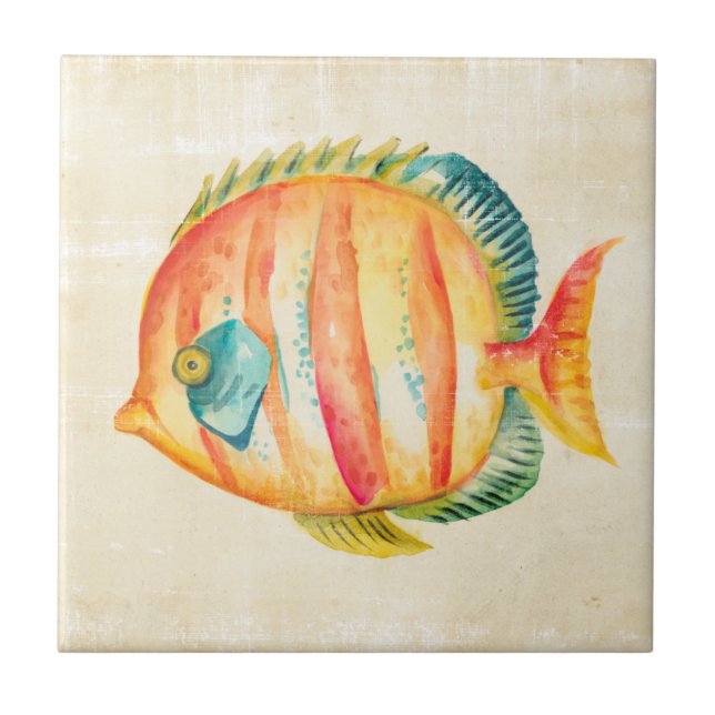 Colourful Aquarium Fish Tile (Front)