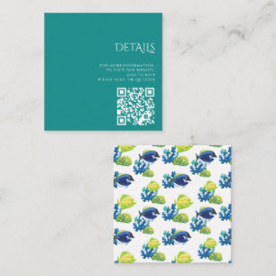 Colourful Aquarium QR Code Enclosure Card