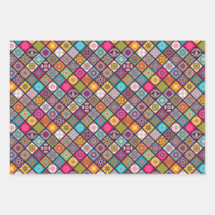 Colourful Arabian mandala lantern exotic design Wrapping Paper Sheet