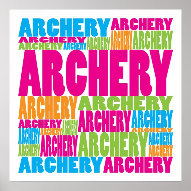 Colourful Archery Poster (Front)