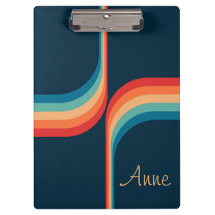 Colourful arches in retro style clipboard