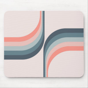Colourful arches in retro style mouse mat
