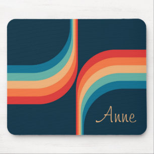 Colourful arches in retro style  mouse mat