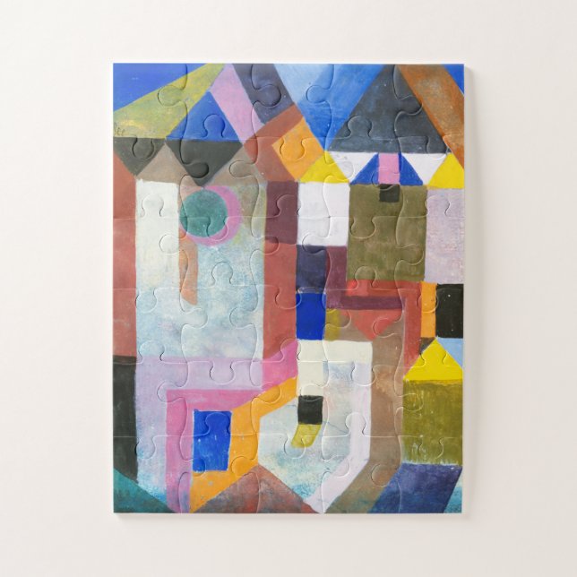 Colourful Architecture by Paul Klee, Abstract Art Jigsaw Puzzle (Vertical)