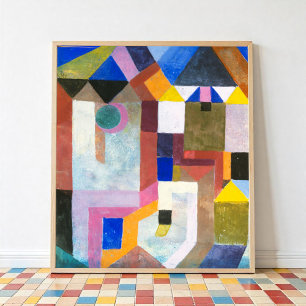 Colourful Architecture by Paul Klee, Abstract Art Poster