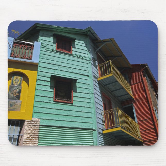 Colourful architecture of La Boca neighbourhood Mouse Mat (Front)
