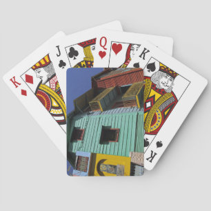 Colourful architecture of La Boca neighbourhood Playing Cards