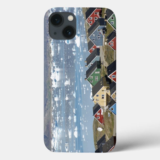 Colourful architecture of the town, Narsaq, Case-Mate iPhone Case (Back)