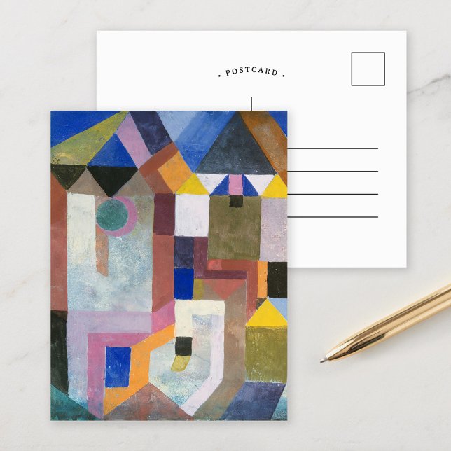 Colourful Architecture | Paul Klee Postcard (Creator Uploaded)