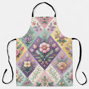 Colourful argyle pastel Easter/Spring Apron