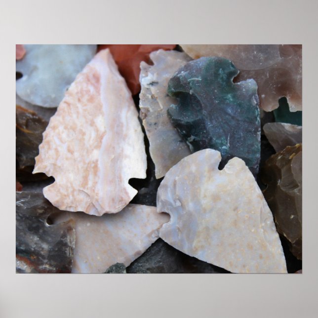 Colourful Arrowheads colour Poster (Front)