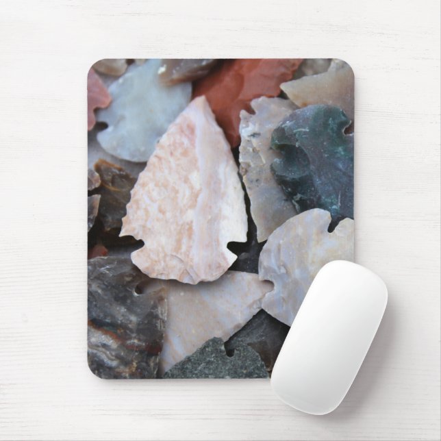 Colourful Arrowheads photo Mouse Mat (With Mouse)