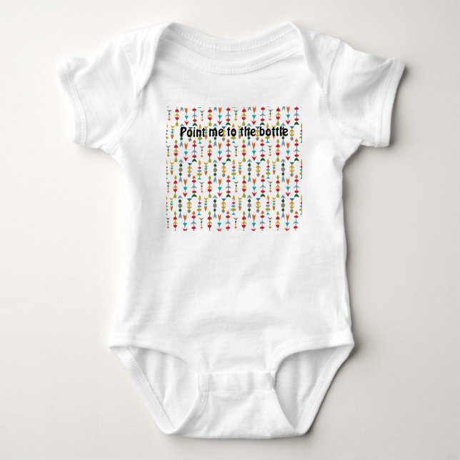 Colourful Arrows  Baby Bodysuit (Front)