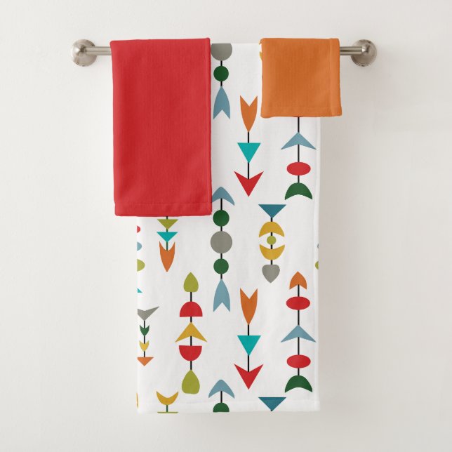 Colourful Arrows  Bath Towel Set (Insitu)