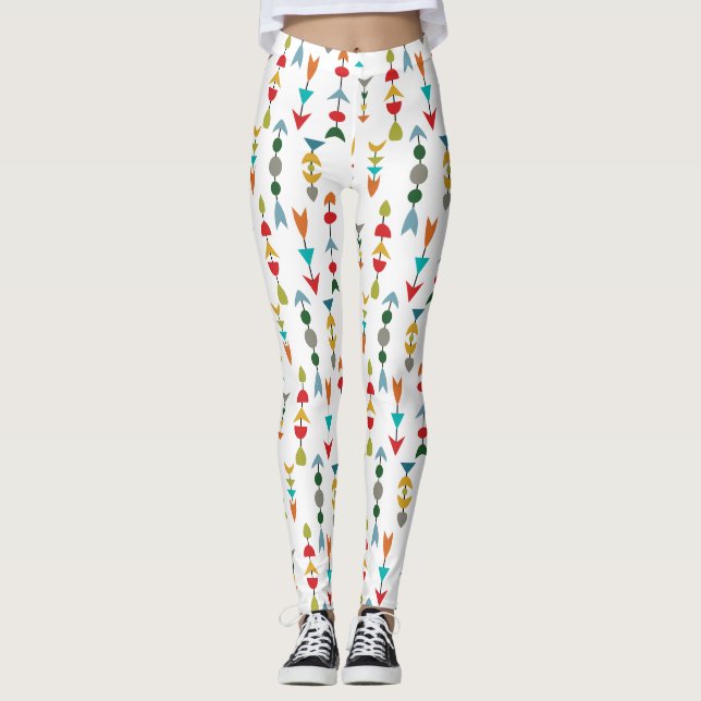 Colourful Arrows  Leggings (Front)