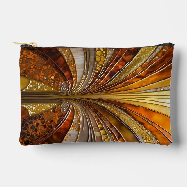Colourful Art Deco Accessory Bag (Front)