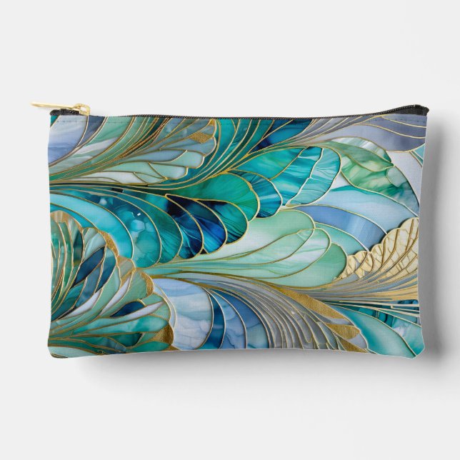 Colourful Art Deco Accessory Bag (Front)