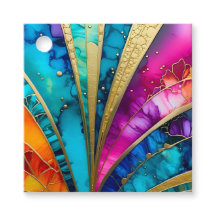 Colourful Art Deco Gift Tags