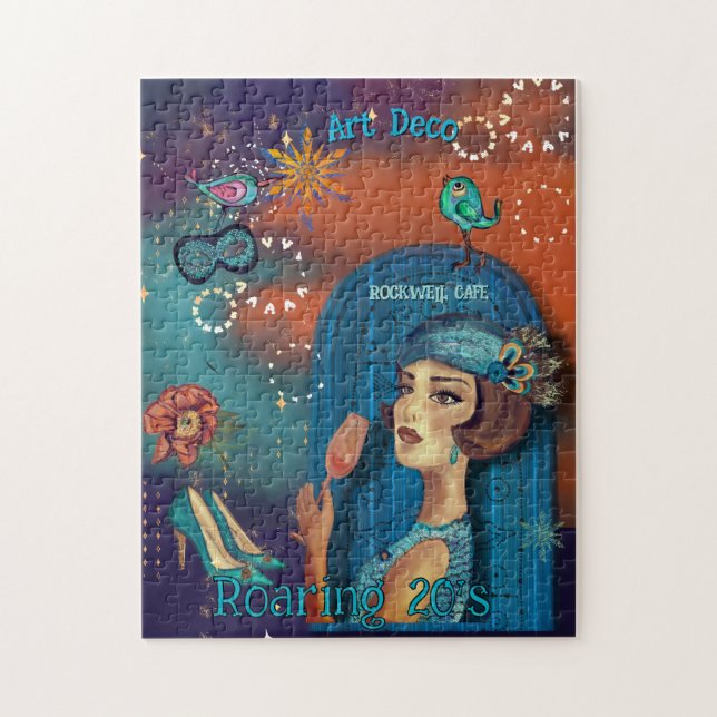 Colourful Art Deco  Jigsaw Puzzle (Vertical)
