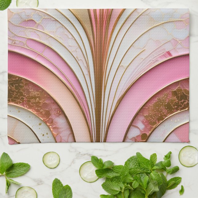 Colourful Art Deco Kitchen Towel (Creator Uploaded)