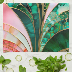 Colourful Art Deco Kitchen Towel