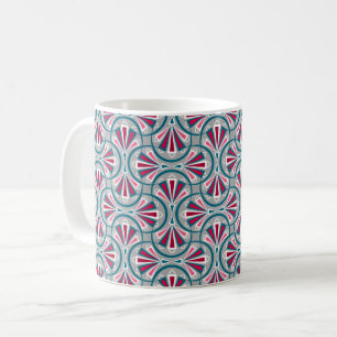 Colourful art deco pattern. coffee mug