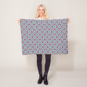 Colourful art deco pattern. fleece blanket