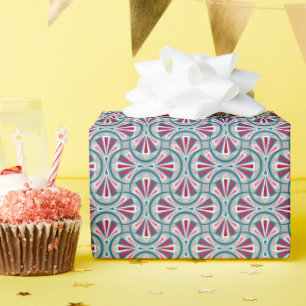 Colourful art deco pattern. wrapping paper