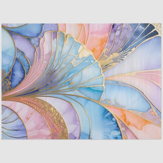 Colourful Art Deco Tissue Paper (Front)
