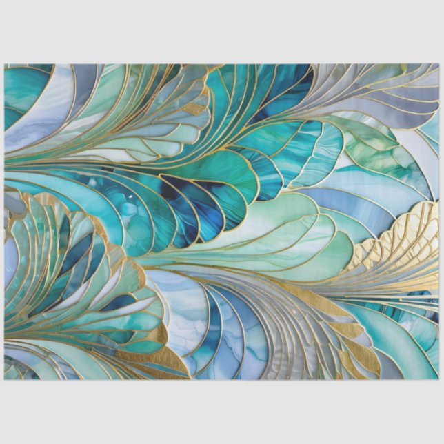 Colourful Art Deco Tissue Paper (Front)
