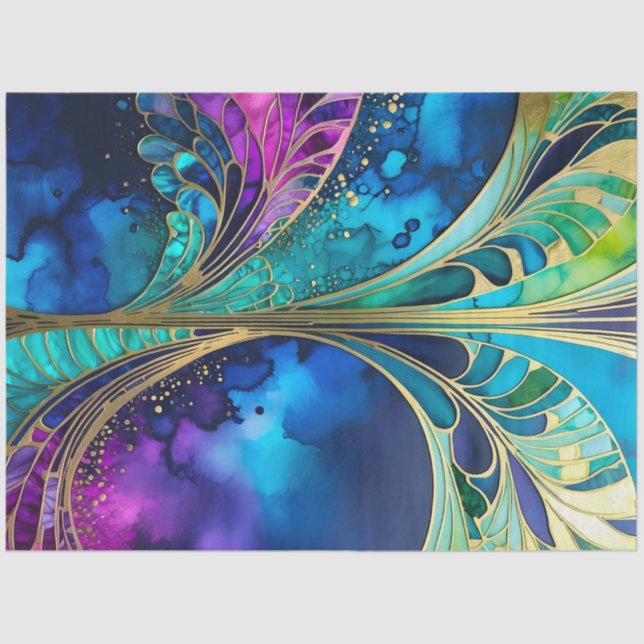 Colourful Art Deco Tissue Paper (Front)