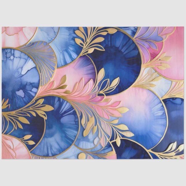 Colourful Art Deco Tissue Paper (Front)